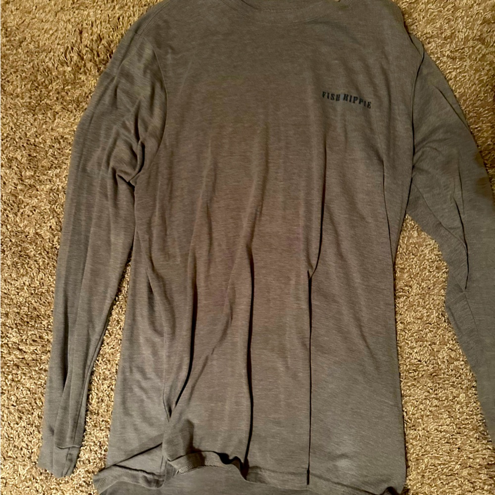 Fish hippie long sleeve t shirt
